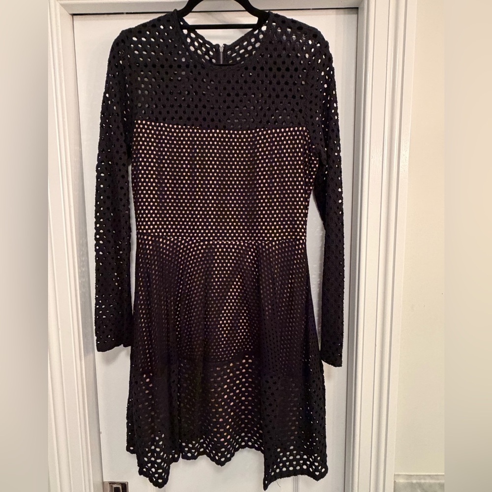 BCBG Black Mesh Dress